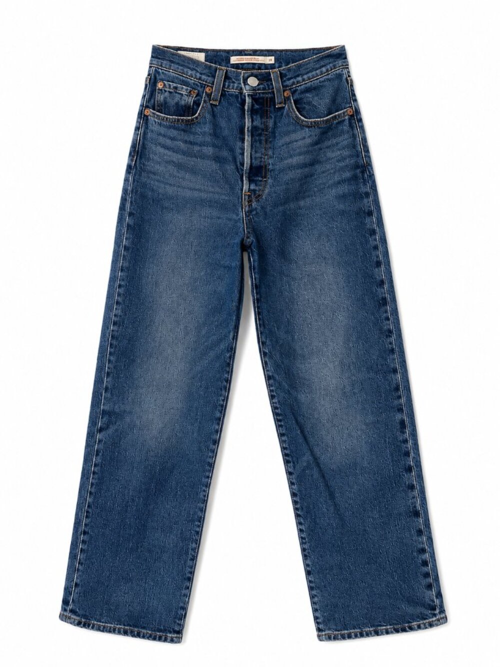 Levi’s Ribcage Straight Ankle Jeans | W24 L27 | Medium/dark blue wash
